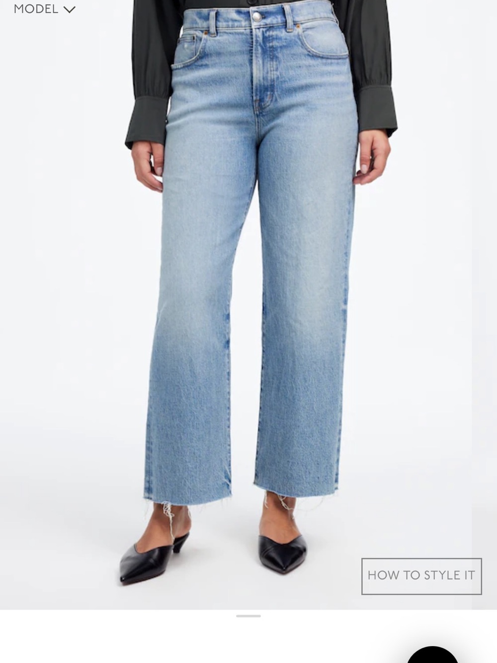The Perfect Vintage Wide-Leg Crop Jean - Picture 3 of 5